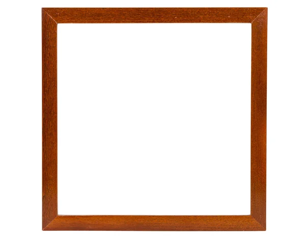 Темна квадратна дерев'яна рамка картини — стокове фото