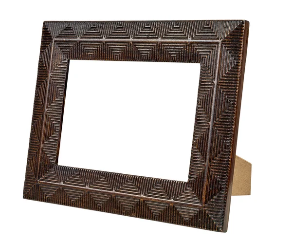 Decorative empty bronze picture frame — Stock Photo, Image