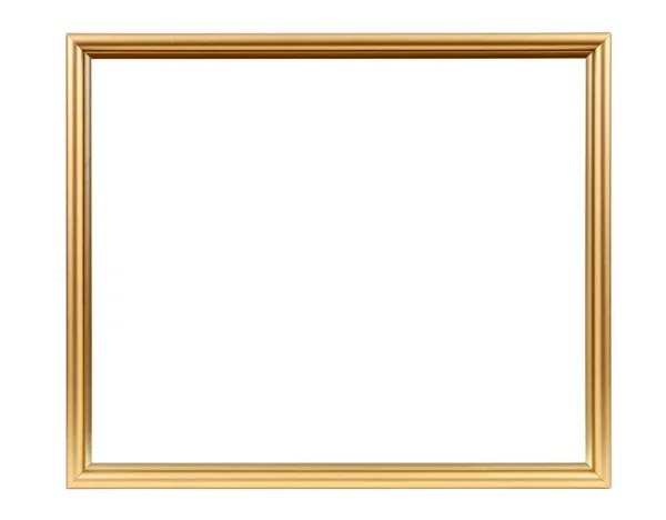 Golden decorative empty picture frame — Stock Photo, Image