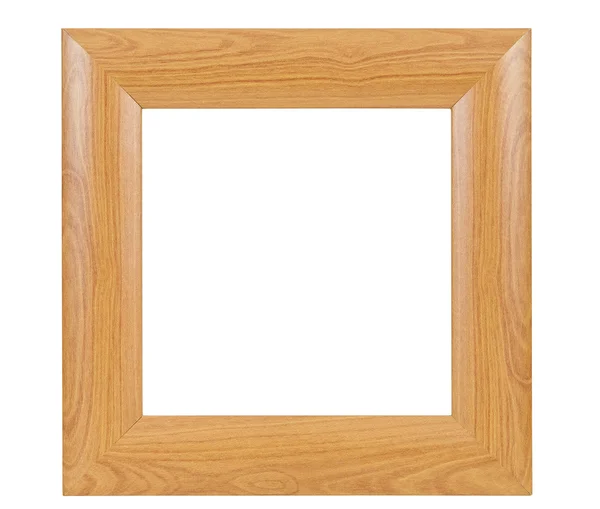 Dark square wooden picture frame — Stock Photo, Image