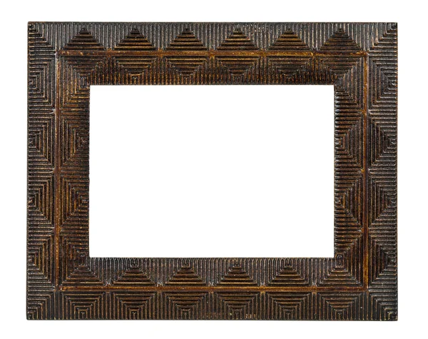 Decorative empty bronze picture frame — Stock Photo, Image