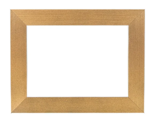 Golden prázdný rámeček obrázku — Stock fotografie