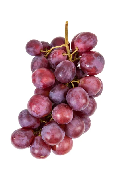 Cacho de uvas vermelhas no fundo branco — Fotografia de Stock