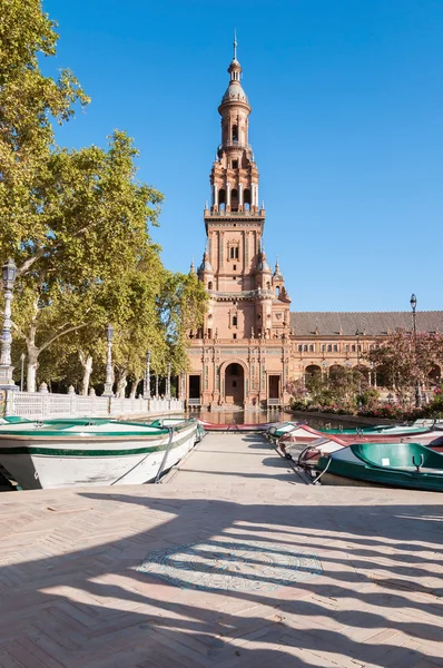 Tower of the Plaza de Espana in Seville — Stock Photo, Image