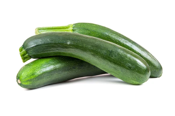 Zucchine fresche su sfondo bianco — Foto Stock