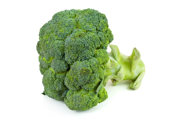 Brócolos cortados no fundo branco — Fotografia de Stock