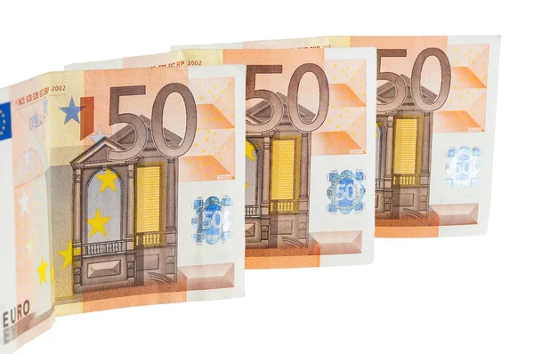 50 euro bankjegyek — Stock Fotó