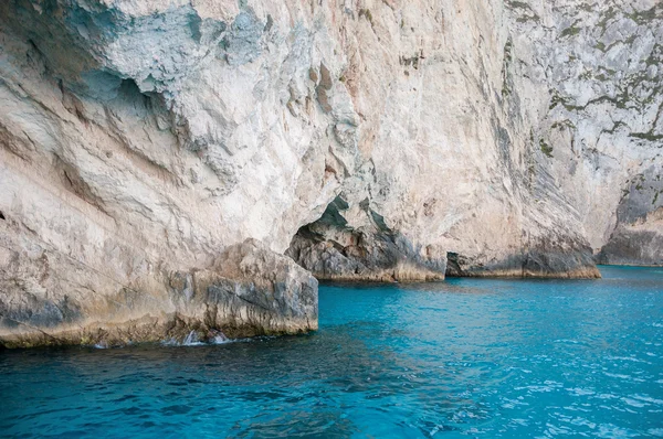 Blauwe grotten op het eiland Zakynthos — Stockfoto