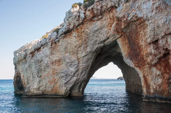 Blue caves on Zakynthos Island — Stock Photo, Image