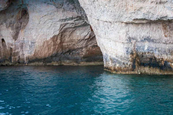 Blå grottor på ön Zakynthos — Stockfoto