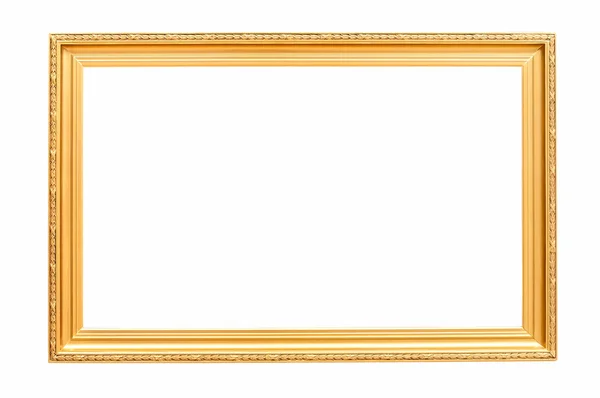 四角形装飾的な金色の額縁 — ストック写真