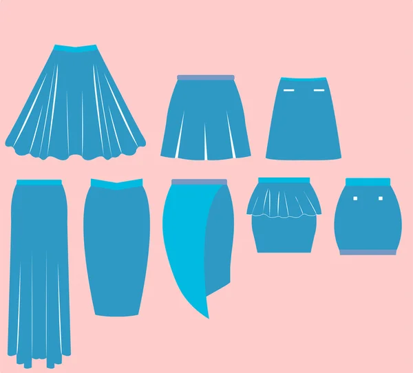 Vecteur de collection jupes — Image vectorielle