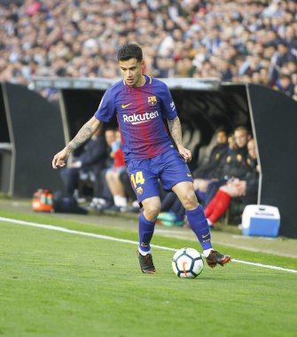 Coutinho, 17 Nisan 2018 'de oynanan maçta Barcelona futbol takımının oyuncusu.