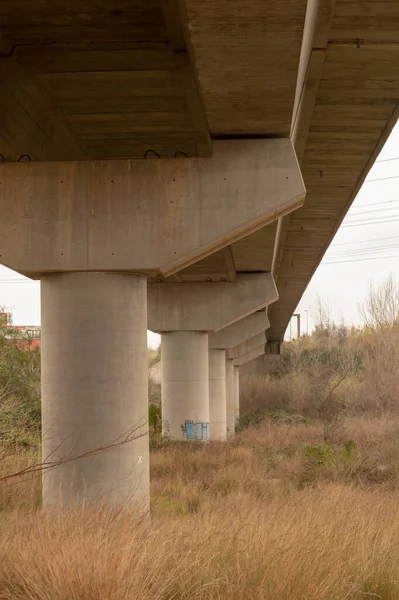 Betonhíd Szerkezete Alulról Nézve — Stock Fotó