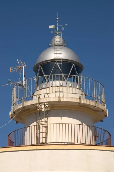 Vista Parcial Del Faro Situado Costa Oropesa — Foto de Stock