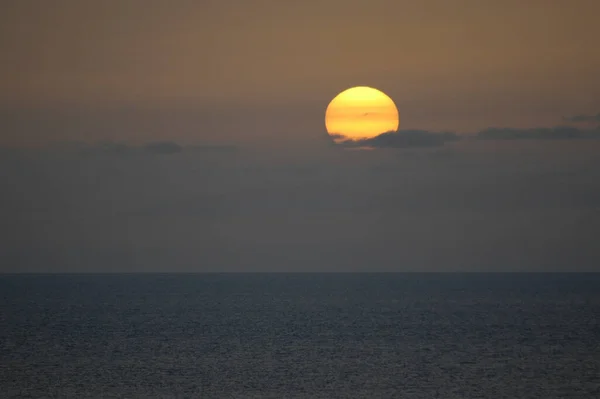 Zonsopgang Volle Zee Gezien Vanaf Een Cruiseschip — Stockfoto