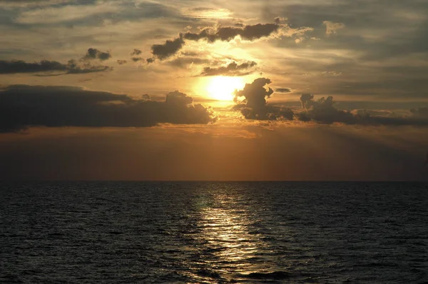 Adembenemende Zonsondergang Middellandse Zee — Stockfoto