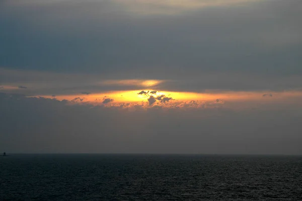 Zonsondergang Middellandse Zee — Stockfoto