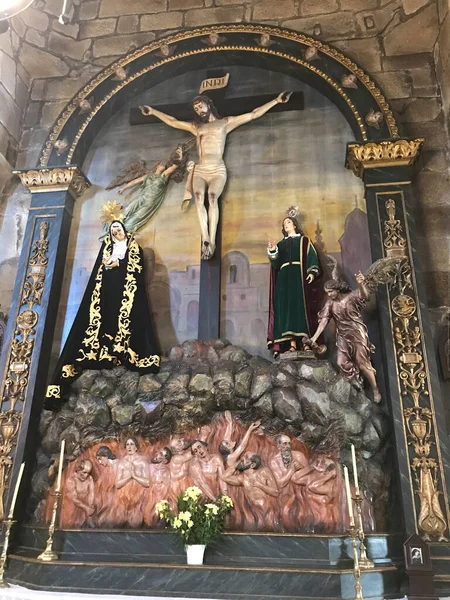 altar representing the crucifixion of Christ