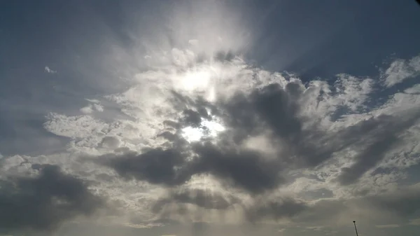 White Clouds Blue Sky — Stock Photo, Image