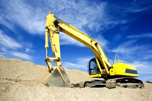 Excavator at construction site — Stock Photo, Image