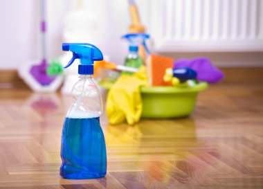 Temizlik için sprey şişesi