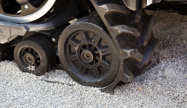 Rubber caterpillar track — Stock Photo, Image