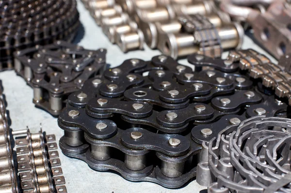 Rolled motor chains — Stock Photo, Image