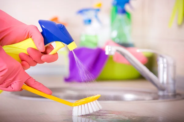 Concetto pulizia casa — Foto Stock