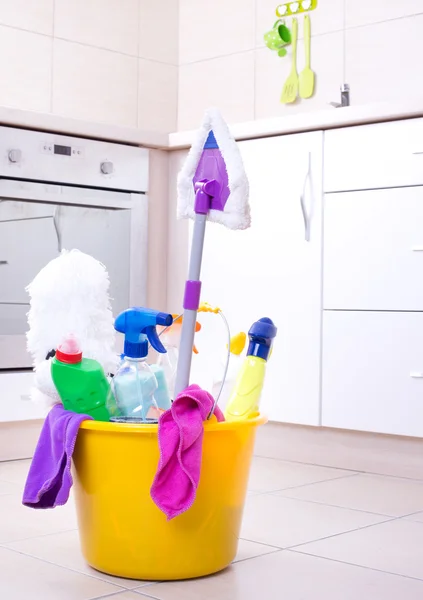 Concepto de limpieza de cocina — Foto de Stock