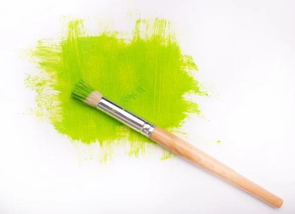 Paintbrush with blot — Stock Photo, Image