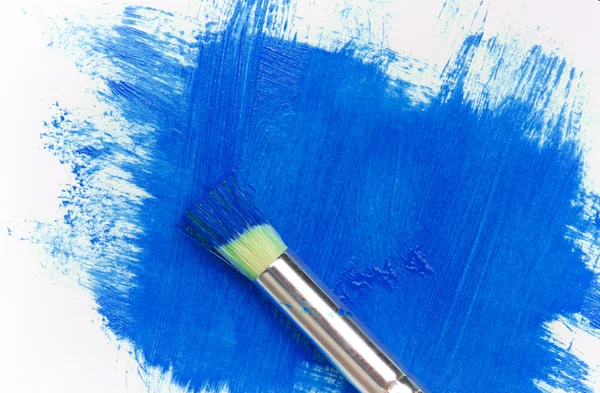 Paintbrush with blot — Stock Photo, Image