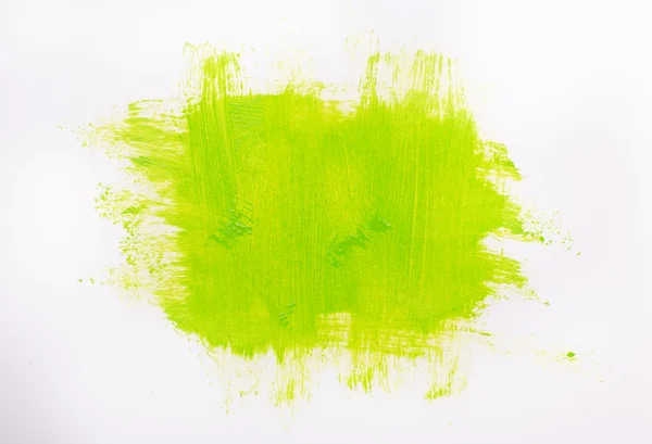 Green paint brush strokes — Stock Photo, Image