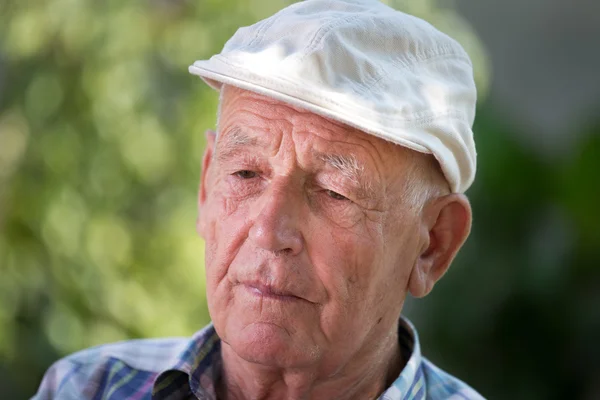 Depressief oude man — Stockfoto