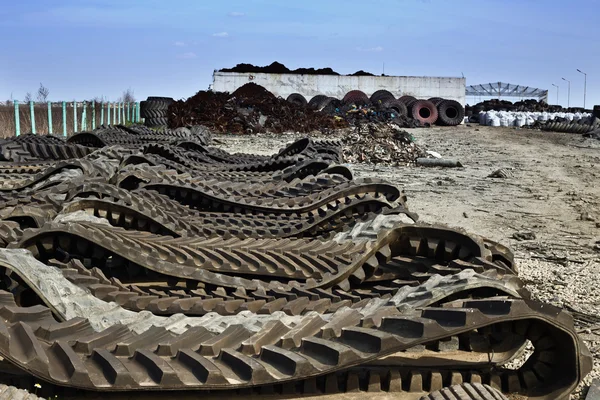 Tire recycling industry — Stock Photo, Image