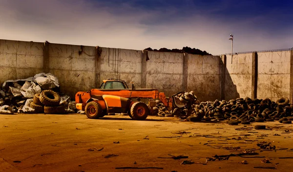 Tire recycling industry — Stock Photo, Image