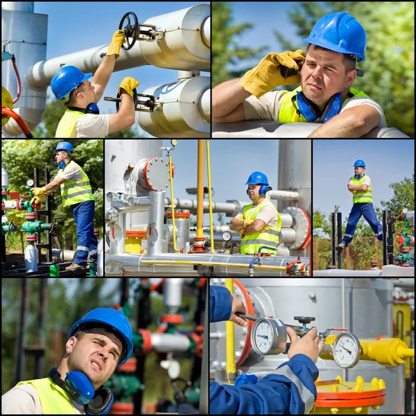 Indústria do petróleo e do gás — Fotografia de Stock