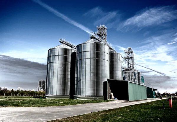 Silos de grano — Foto de Stock