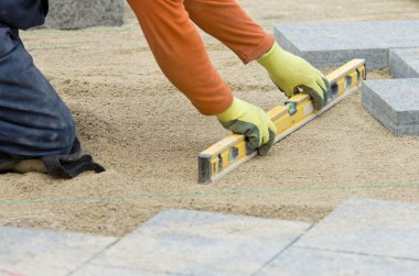 Paver leveling sand clipart
