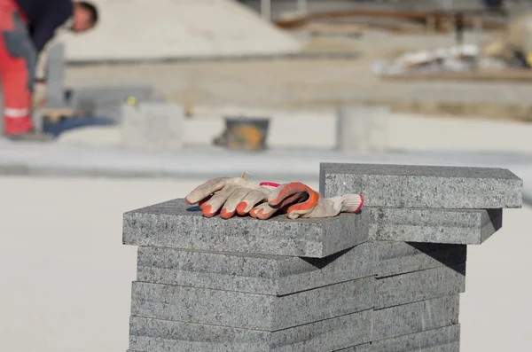 Luvas de trabalho de segurança — Fotografia de Stock