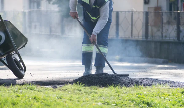 Asphalt work — Stock Image Asphalt work Royalty Free Stock Images