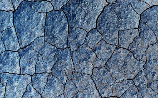 Abstract blue cracked texture — Stock Photo, Image