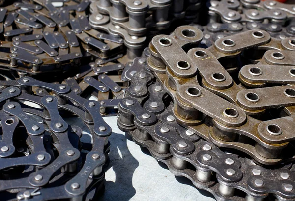 Rolled motor chains — Stock Photo, Image