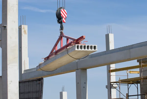 Crane haak bedrijf plaat — Stockfoto