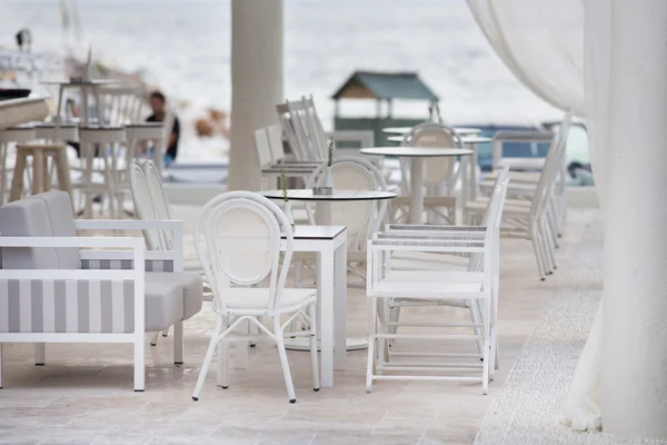 Café batte à la plage — Photo