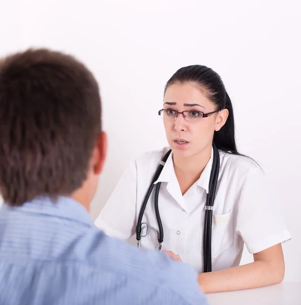 Consulta de médico e paciente — Fotografia de Stock