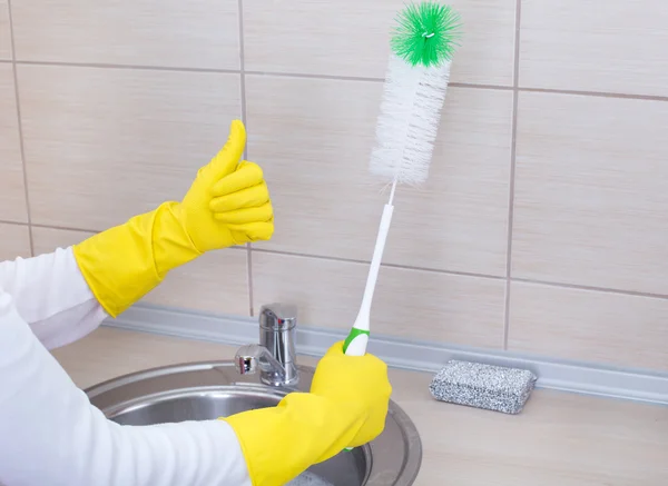 Kitchen cleaning concept — Stock Photo, Image