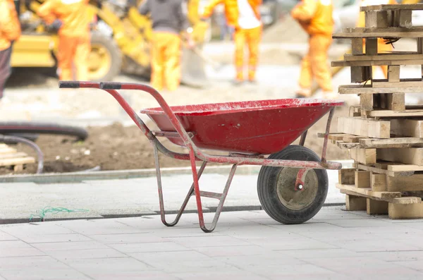 Trolley auf Baustelle — Stockfoto