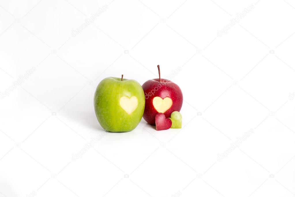 apple hearts