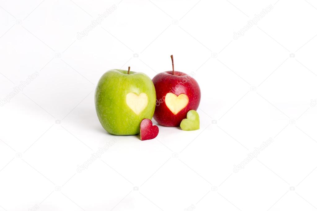 apple hearts